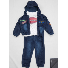 J15570: Boys Bench Denim Bomber Jacket, Top & Denim Jean Outfit (2-6 Years)